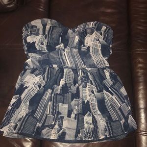 Strapless dress shirt